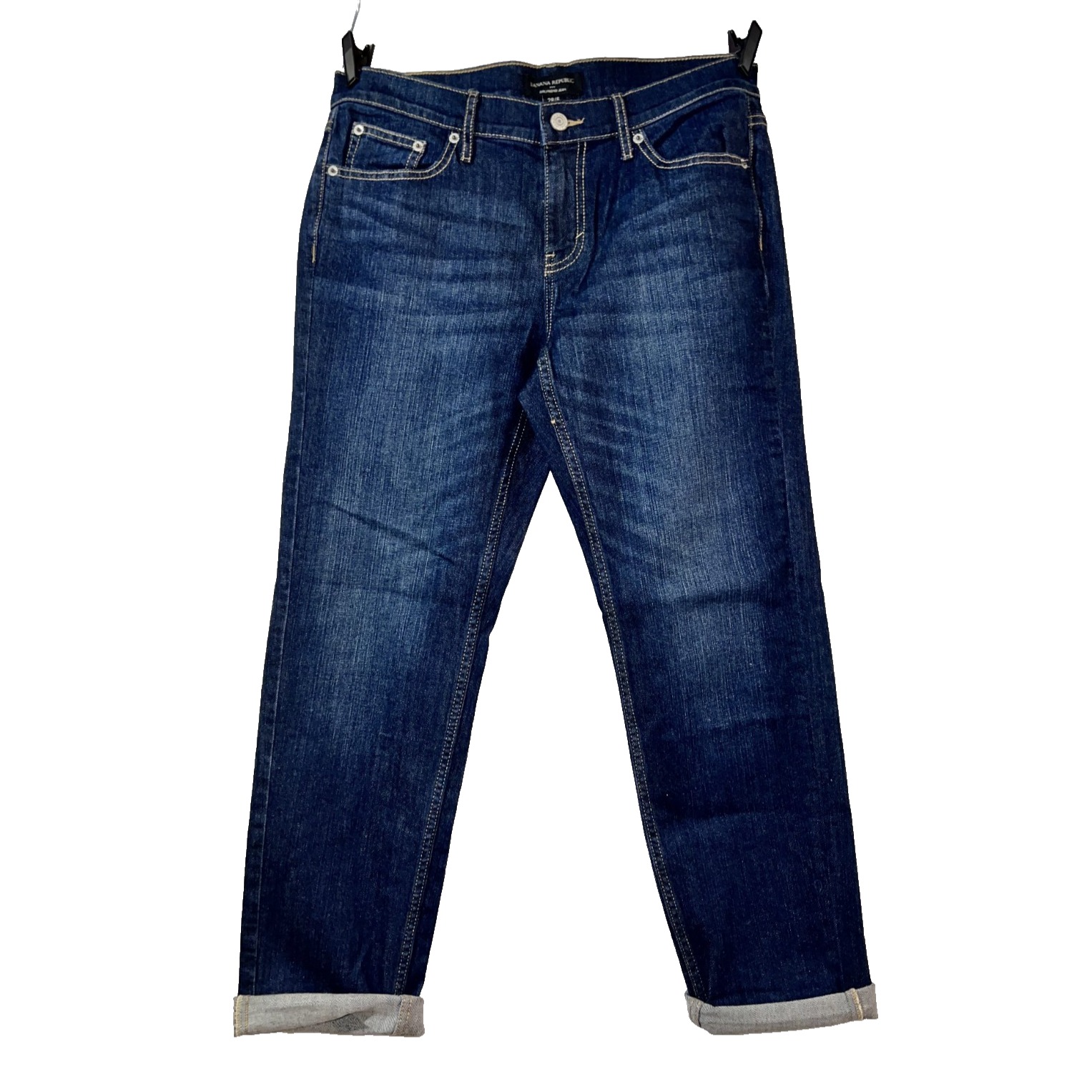 Banana Republic Girlfriend Jean Dark Wash Blue Denim Pants Womens 28/6 Nwt